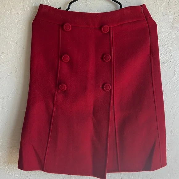 Talbots Petite Women's Vintage Cotton A-Line Pleated Skirt Size 2P